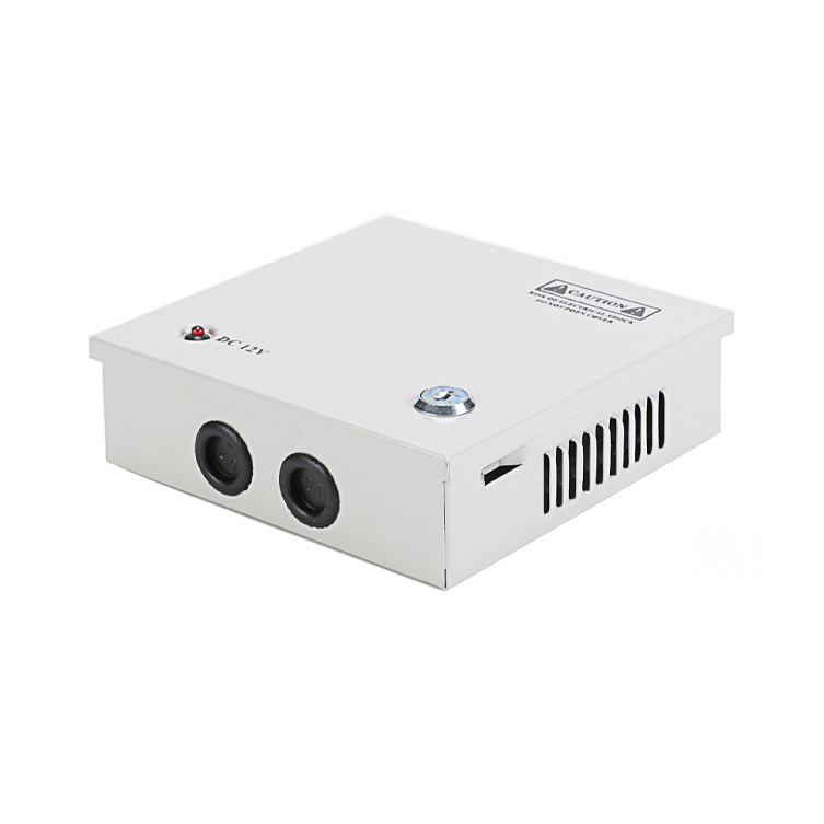 60W 5A 4CH DC12V Output Switch Mode CCTV Distribution Box Portable Power Supply For IR Camera Monitoring Equipment LED Tape Lights 60W 5A 4CH DC12V Output Switch Mode CCTV Distribution Box Portable Power Supply For IR Camera Monitoring Equipment LED Tape Lights